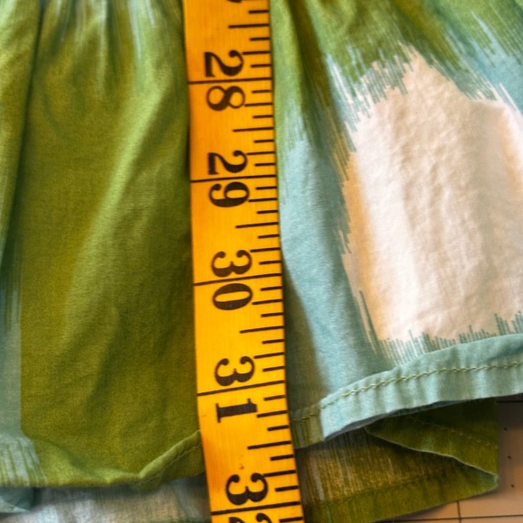 Boo Gemes Chelsea dress in size XSmall  green ikat turquoise blue mini dress‎ - Picture 12 of 12